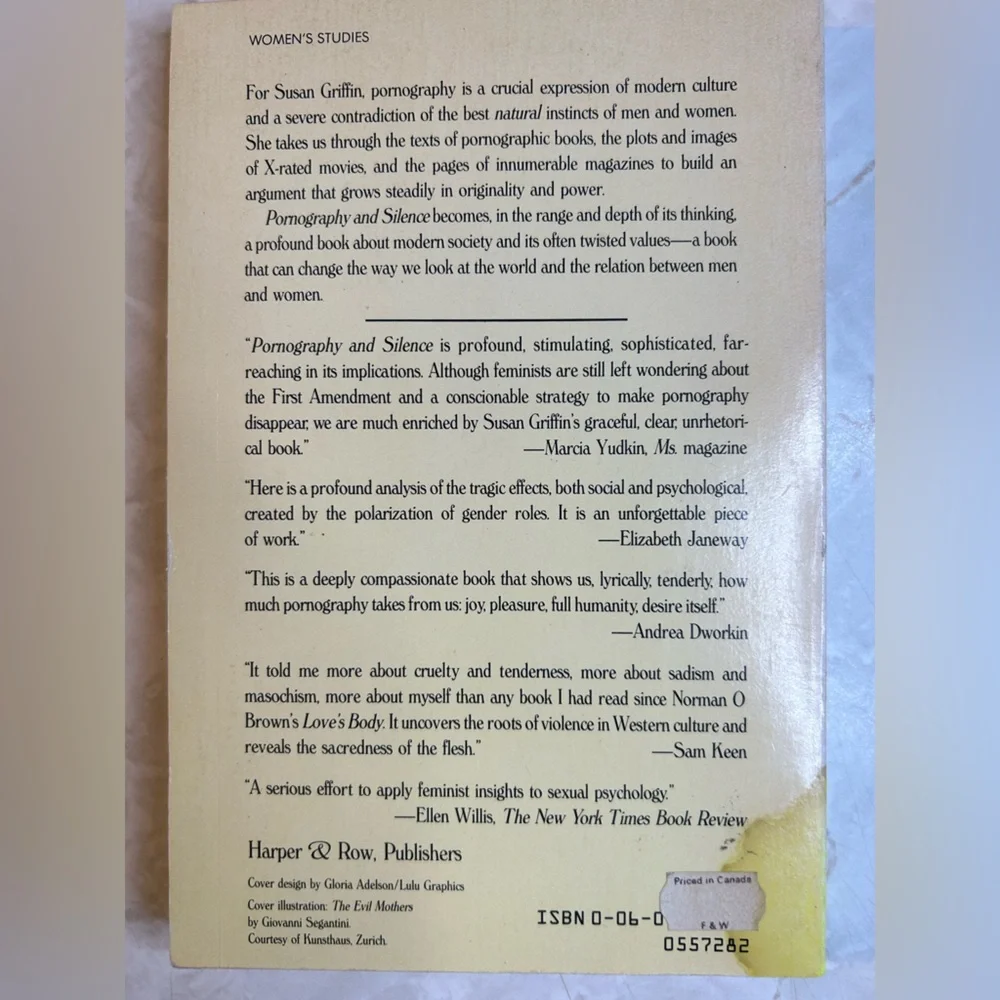 Pornography and silence - Susan Griffin - Picture 2 of 5